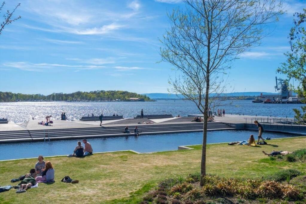 Luxury 2-Bedroom Apartment With Seaview In Oslo City Center Dış mekan fotoğraf